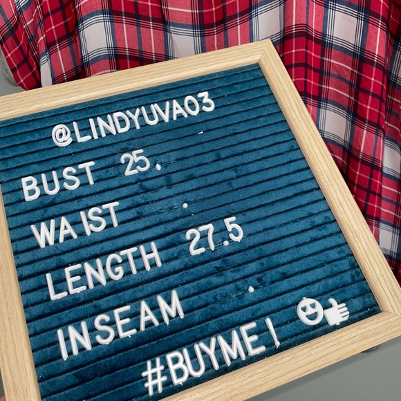 EUC Torrid Red Plaid Front Gray Knit Back Top Size 1 - 1X - Picture 4 of 4